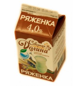 Ряженка 4% Шахунские молочные продукты 450 гр