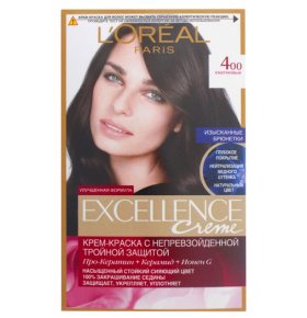 Краска для волос №400 Каштановый Crème Excellence L'Oreal