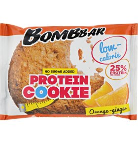Протеиновое печенье низкокалорийное апельсин имбирь Bombbar 40 гр
