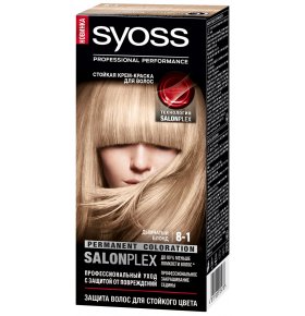 Краска для волос 8-1 Дымчатый блонд Syoss Color 115 мл