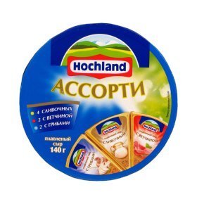 Сыр плавленный ассорти синий Hochland 140 гр