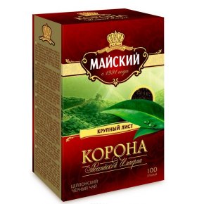 Чай черный листовой Майский Корона Российской Империи 100 гр