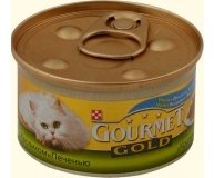 Корм Gourmet Gold кролик-печень 85г