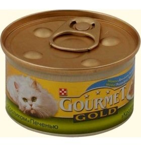 Корм Gourmet Gold кролик-печень 85г