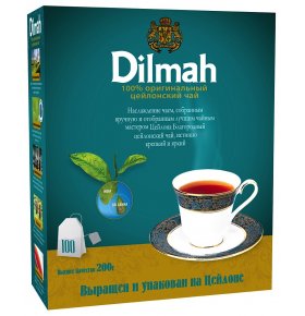 Чай черный Цейлонский Dilmah 100 пак