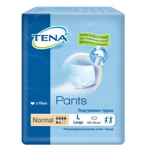 Подгузники-трусы Pants Normal L для взрослых Tena 10 шт