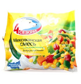 Смесь овощная Мексиканская замороженная 4 сезона 400 гр