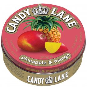 Сладкая Сказка Ананас и манго фруктовые леденцы Candy Lane 200 гр