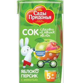 Сок Сады Придонья яблочно-персиковый 125 гр