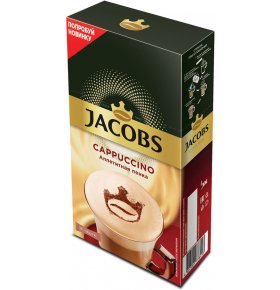 Капучино напиток кофейный растворимый в стиках Jacobs 17,5 гр