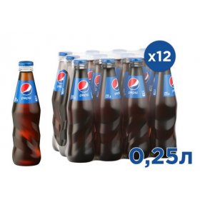 Напиток сильногазированный Pepsi 12х0,25 л