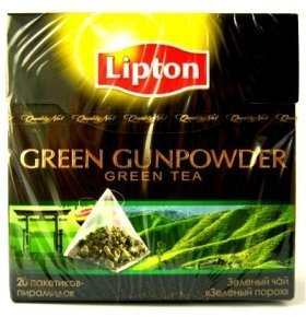 Чай Lipton Green Gunpowder 20пирамидок 20*1.8г