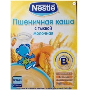 Каша пшеничная Nestle молочная с тыквой 250г