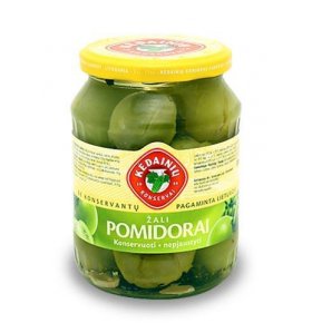Консервированные томаты зеленые Kedainiu 660 гр