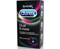 Презервативы Dual Extase Рельефные с анестетиком Durex 12 шт