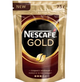 Кофе растворимый сублимированный Nescafe Gold 75 гр