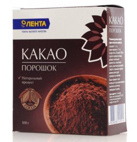 Какао-порошок натуральный Лента 100 гр