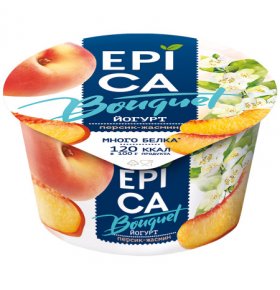Йогурт персик жасмин 4,8% Epica Bouquet 130 гр