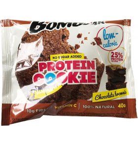 Протеиновое печенье Шоколадный брауни низкокалорийное Bombbar 40 гр