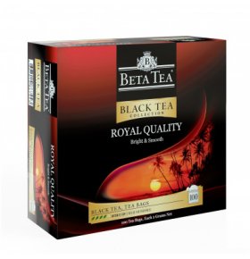 Чай Королевское качество черный Beta Tea 100 пак х 1,5 гр