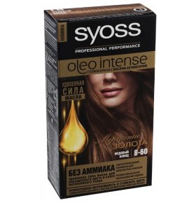 Стойкая краска для волос 8-60 Медовый блонд Syoss Oleo Intense