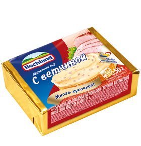 Сыр плавленный ветчина Hochland 50 гр