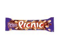 Батончик с арахисом изюмом карамелью в молочном шоколаде Picnic 38 гр