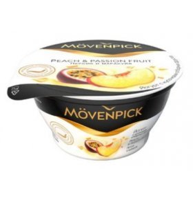Йогурт персик и маракуйя 4,5% Movenpick 140 гр