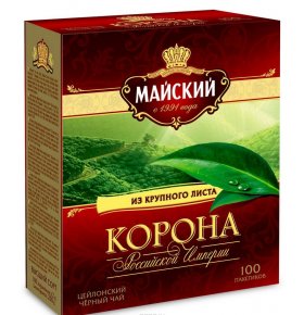 Чай черный Корона Российской Империи Майский 100 шт