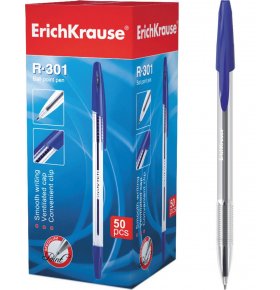 Ручка шариковая Erich Krause синяя, 50 шт