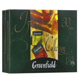Набор изысканного чая в пакетиках Premium tea Collection Greenfield 30 видов 120 пакетиков 213 гр