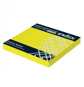 Бумага для заметок с липким слоем 76х75 мм желтая 100 л