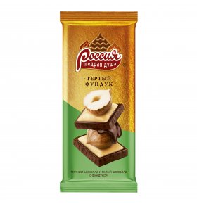Шоколад белый темный шоколад тертый фундук 85 гр
