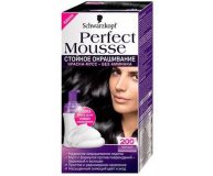 Краска-мусс для волос 200 Черный Perfect mousse 92,5 мл