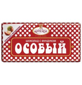 Шоколад Особый темный десертный с фундуком Ф. крупский 90 гр