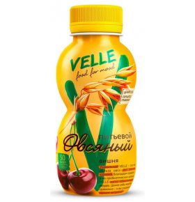 Продукт овсяный ферментированный питьевой Вишня Velle 250 гр