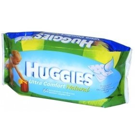 Huggies Влажные салфетки Ultra Comfort Naturalt 64шт/уп