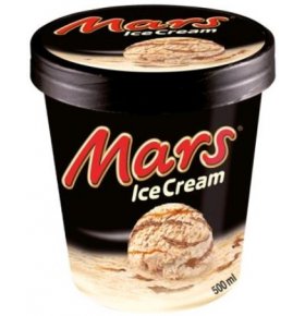 Мороженое Mars сливочная с карамель и шоколад 8,8% ведро Mars 315 гр