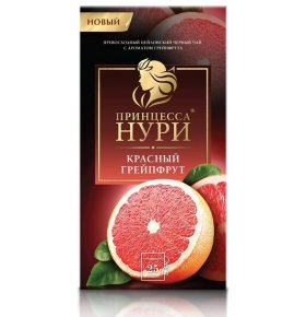 Чай черный в пакетиках Красный Грейпфрут Принцесса Нури 25 шт х1,5 гр