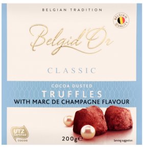 Конфеты трюфели со вкусом шампанского Belgid'Or 200 гр