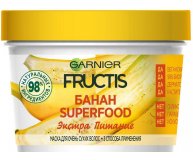Маска для волос 3 в 1 Фруктис, Superfood Банан питательная для очень сухих волос Garnier Fructis 390 мл