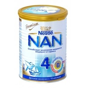 Заменитель грудного молока Nestle Nan4 400г
