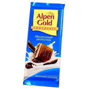 Шоколад молочный Alpen Gold 90 гр