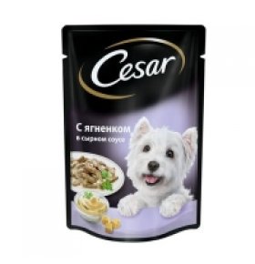 Корм для собак с ягненком в сырном соусе Cesar 100 гр