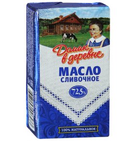 Масло Домик в деревне Крестьянское сливочное 72,5% 180 гр