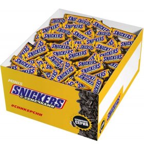 Шоколадный батончик с семечками Snickers Minis кг