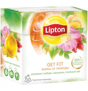 Чай Get Fit зеленый с травами Lipton 20 пак х 1,8 гр