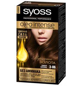 Краска для волос 3-86 Темный шоколад Syoss Oleo Intense