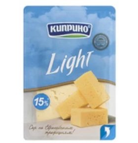 Сыр Light нарезка 15% Киприно 125 гр