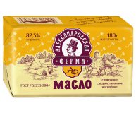 Масло сливочное 82,5% Александровская ферма 180г